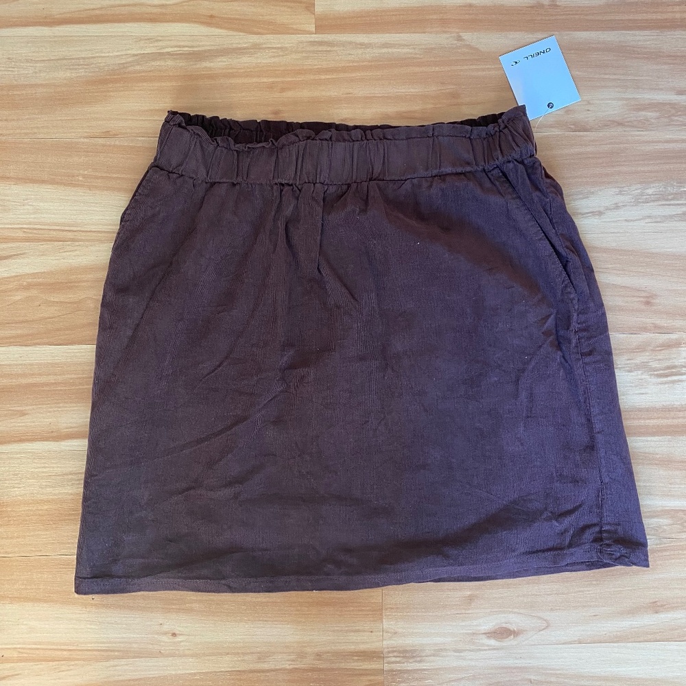 O’Neill Brown Corduroy Cotton Skirt